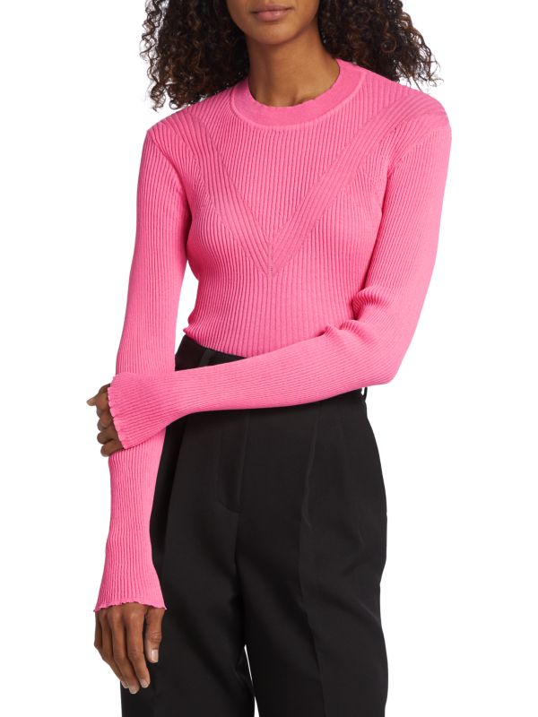 Aknvas Amber Rib Knit Long Sleeve Top